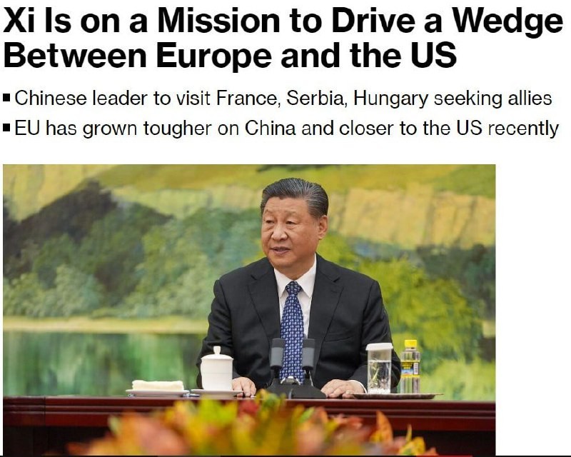 Les Américains sont déjà effrayés par la visite du dirigeant chinois en Europe. Ils ont peur qu&#39;il le fasse...