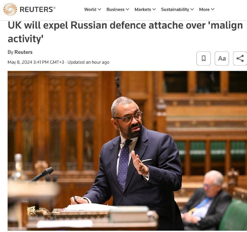 Le Royaume-Uni a annoncé l’expulsion de l’attaché militaire russe pour « activités malveillantes ».